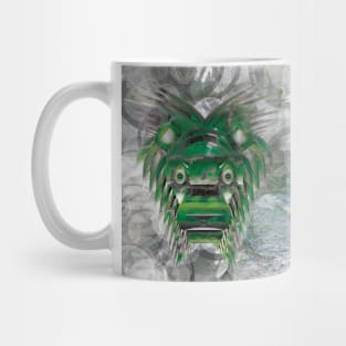 Oz the Lion - Green with Background Mug